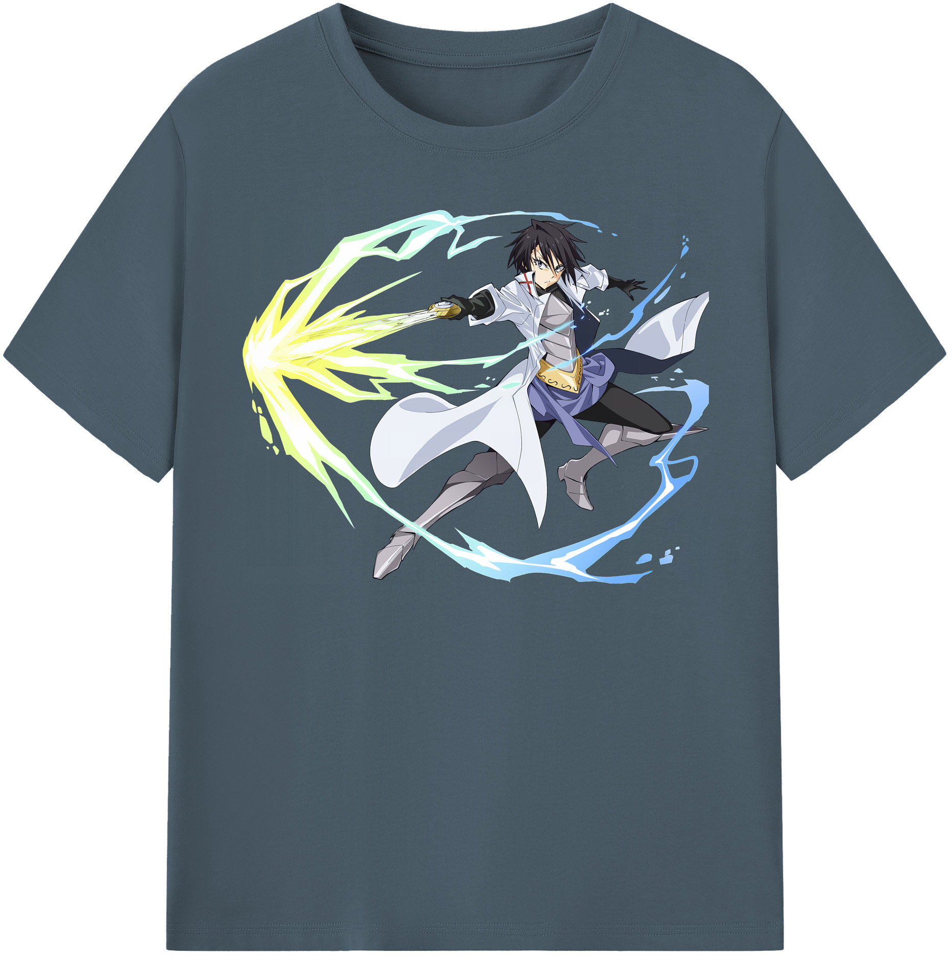（画像用） 転スラ Regarding Reincarnated to Slime 綿100％半袖Tシャツ（フロントプリント）
